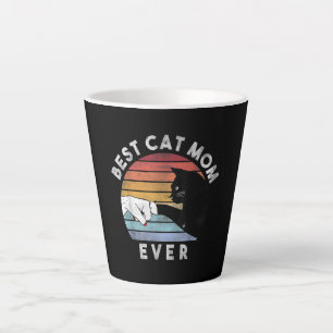 Best Cat Mum Ever Funny Cat Mum Gift Latte Mug
