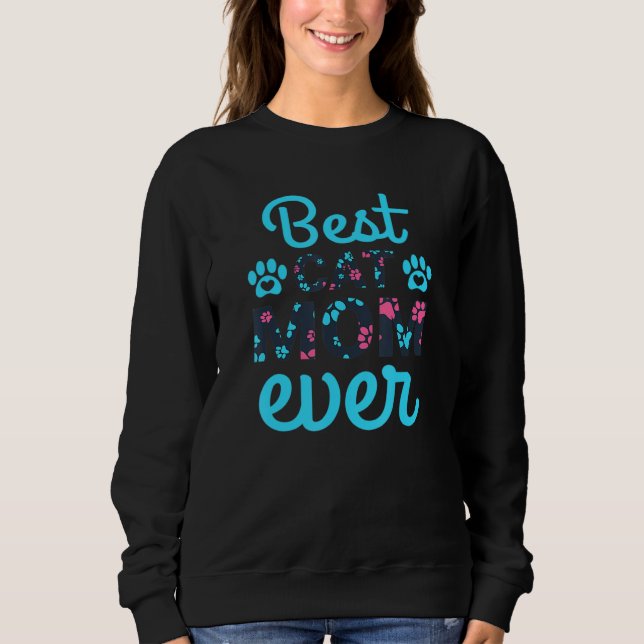 Best Cat Mum Ever   Funny Cat Sweatshirt (Front)