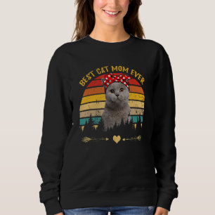 Best Cat Mum Ever Happy Mother S Day Scottish Fold Sweatshirt