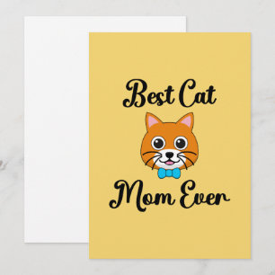 Best Cat Mum Ever Holiday Card