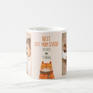 Best Cat Mum Ever Mother's Day Pet Photo  Coffee Mug