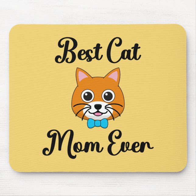 Best Cat Mum Ever Mouse Pad (Front)