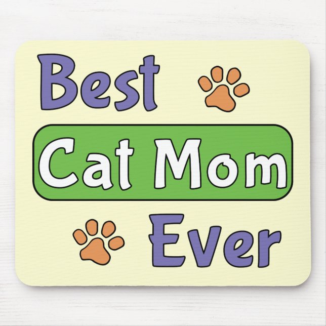 Best Cat Mum Ever Mouse Pad (Front)