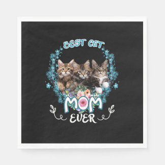 Best Cat Mum Ever     Napkin