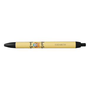 Best Cat Mum Ever Personalise Black Ink Pen