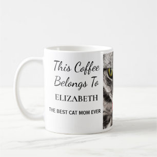 Best Cat Mum Ever Personalised Photo  Coffee Mug