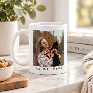 Best Cat Mum Ever Personalised Photo Gift for Her Coffee Mug