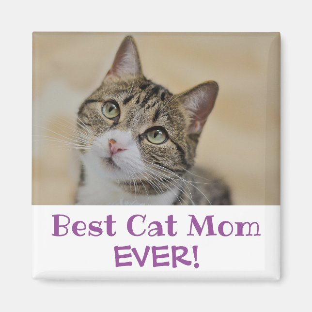 Best Cat Mum Ever Photo Magnet (Front)