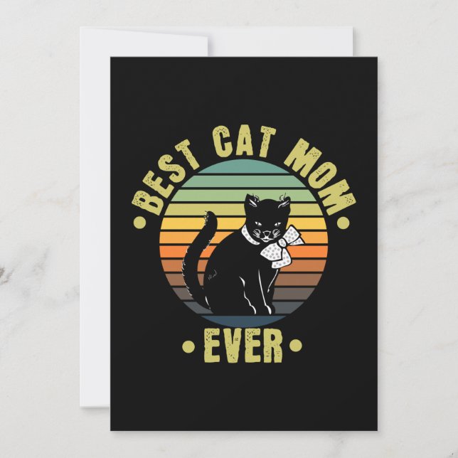 Best Cat Mum Ever Retro | Gifts for Cat Mum (Front)