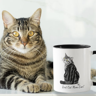 Best Cat Mum Ever Silver Tabby Mother's Day Mug