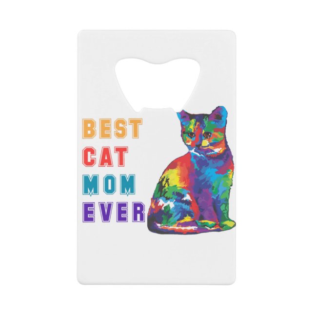 Best cat mum ever text multicolor cute cat lover (Front)