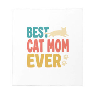 Best Cat Mum Ever Vintage Cat Lover Design_1 Notepad