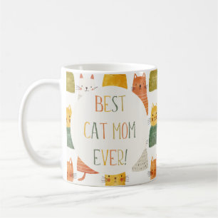  Best Cat Mum Ever Whimsical Photo Coffee Mug