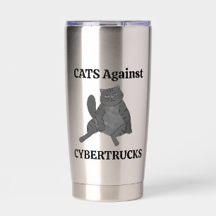 Best Cat Mum Gift Fun Dad Feminist Friend Birthday Insulated Tumbler