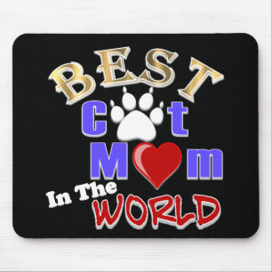 Best Cat Mum In The World Gifts for Mother's Day Mouse Pad