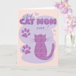 Best Cat Mum Mother's Day Greeting Card