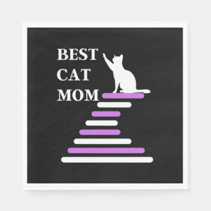 Best Cat Mum Napkin