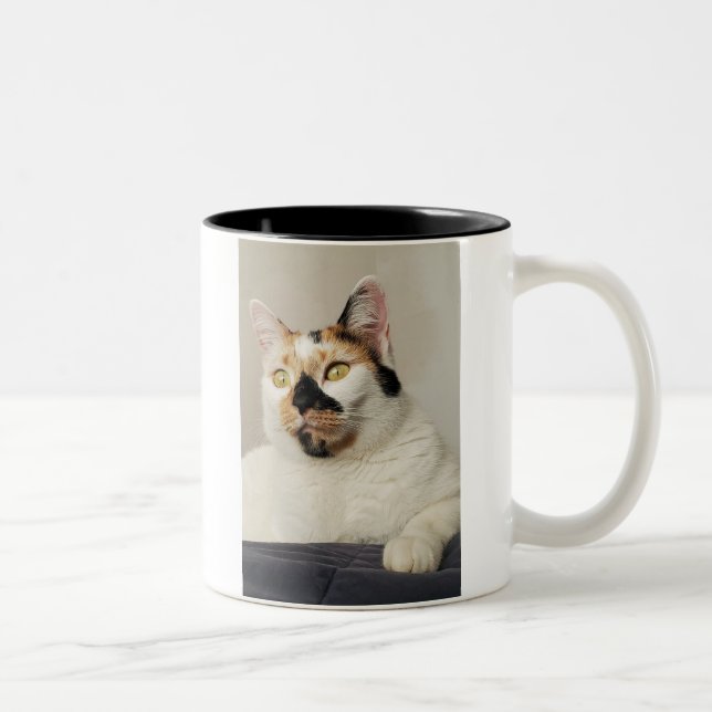 Best Cat Mum Photo Two-Tone Coffee Mug (Right)