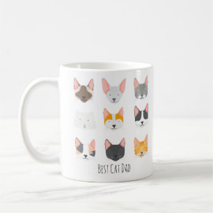 Best Cat Parent Cartoon Funny Gift Coffee Mug