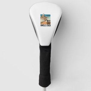 Best Cat Uncle Ever Vintage Cat Lover Design_1 Golf Head Cover