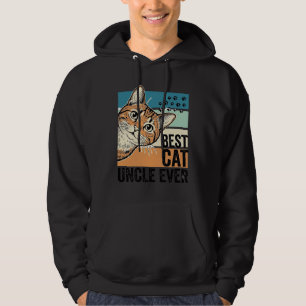 Best Cat Uncle Ever Vintage Cat Lover Design_1 Hoodie