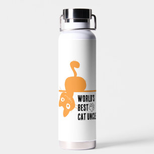 Best Cat Uncle Vintage Cat Lover Gift Smart Water  Bottle