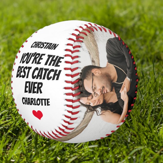 Best Catch Ever Personalised One of a Kind Baseball (Best Catch Ever Personalized One of a Kind Baseball from Ricaso Ideal gift for couples. sports fans)
