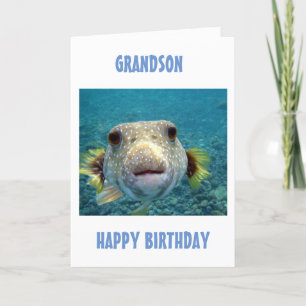BEST CATCH OF THE DAY **GRANDSON'S BIRTHDAY** CARD