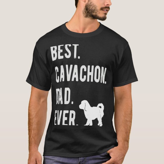 Best Cavachon Dad Ever  Mens Cavachon Dog T-Shirt (Front)
