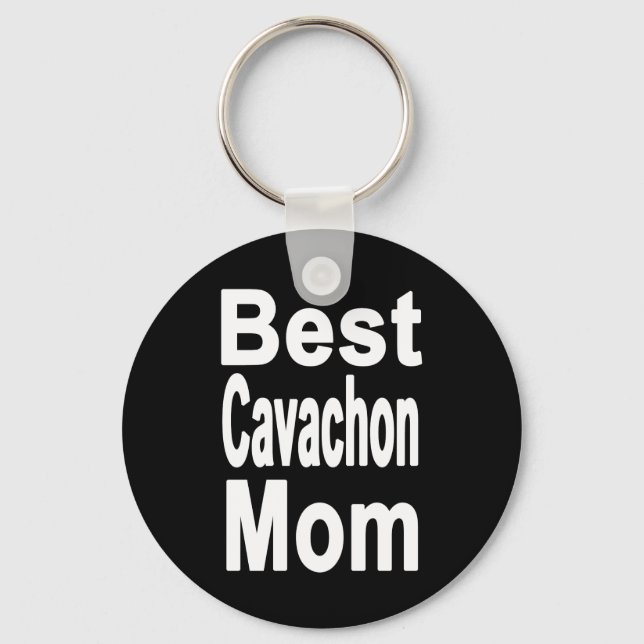 Best Cavachon Mum Key Ring (Front)