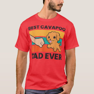 Best Cavapoo Dad Ever Cavoodle Cavapoo Dog  T-Shirt