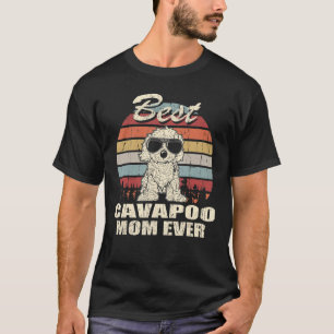 Best Cavapoo Mum Ever Vintage Retro T-Shirt