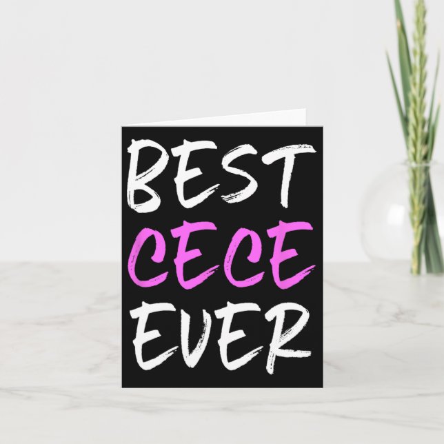 Best Cece Ever Family Funny Cool  Card (Front)