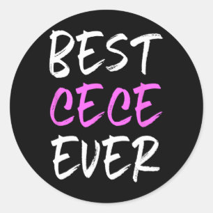 Best Cece Ever Family Funny Cool Classic Round Sticker