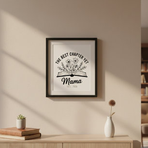 Best Chapter Literary Motherhood Artwork Poster