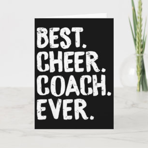 Best Cheer Coach Ever Cheerleading Squad Teacher F Card