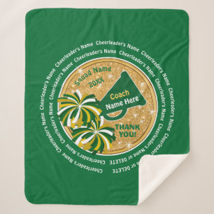 Best Cheer Coach Gifts, ALL Cheerleader's Names Sherpa Blanket