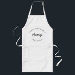 Best Chef Ever Established year Custom Name Long Apron<br><div class="desc">Lots of talent coming out of that kitchen. Encourage the Best Chef Ever in your life to keep the delicious food coming with this personalised,  modern and unique apron. Customise the words and established year as you need. 
Make for a great gift.</div>
