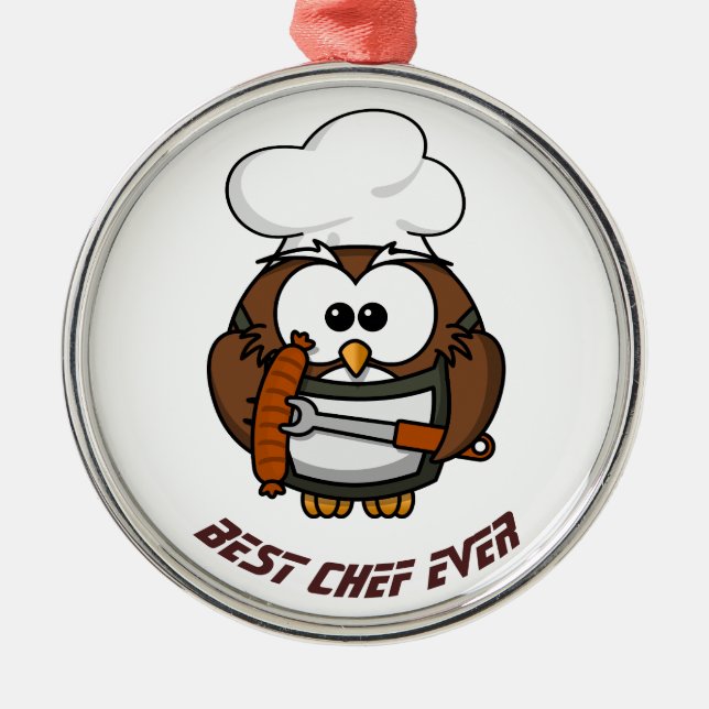 Best Chef ever Metal Ornament (Front)