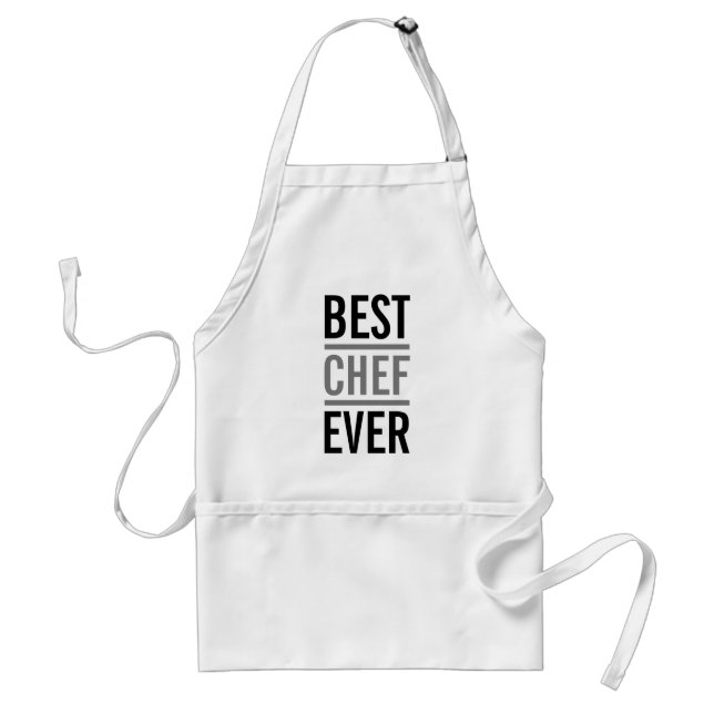 Best Chef Ever | Modern Minimalist Standard Apron (Front)