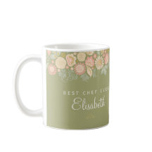 Best chef ever personalised name elegant rustic co