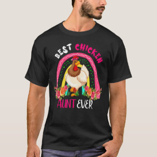 Best Chicken Aunt Ever Cute Chicken Bow Tie Mother T-Shirt