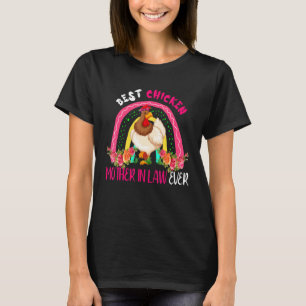 Best Chicken Mother In Law Ever Cute Chicken Bow T T-Shirt