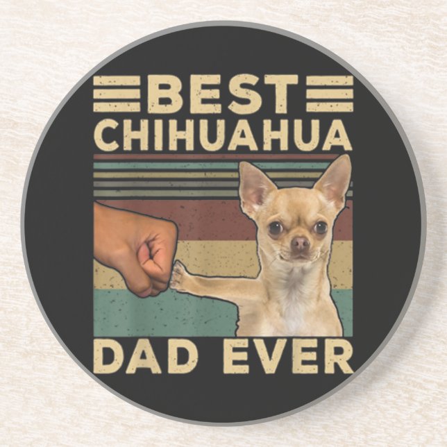 Best Chihuahua Dad Ever Coaster (Front)