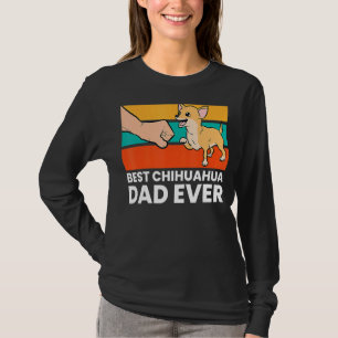 Best Chihuahua Dad Ever Dog Puppy Cute Retro T-Shirt