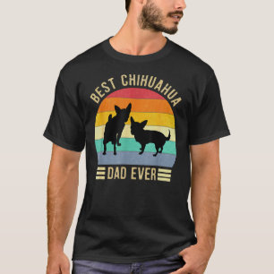 Best Chihuahua Dad Ever Retro Vintage Dog T-Shirt