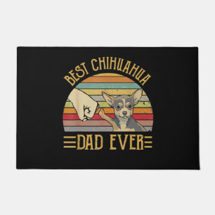 Best Chihuahua Dad Ever Retro Vintage Sunset Doormat