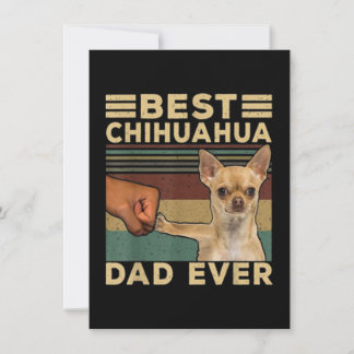 Best Chihuahua Dad Ever Thank You Card