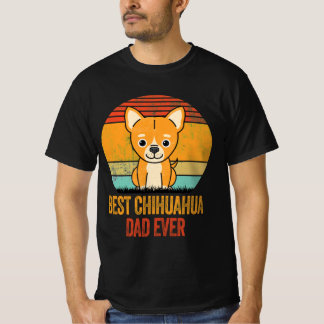 Best Chihuahua Dad Ever Vintage Distressed T-Shirt