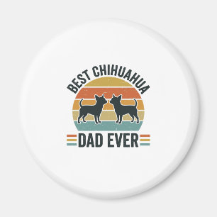 Best Chihuahua Dad Ever Vintage Dog Lover Shirt_1 Magnet